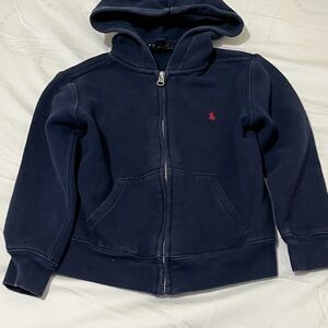 Polo by Ralph Lauren Dark Blue Red Logo Kids Hoodie Boys Size 5